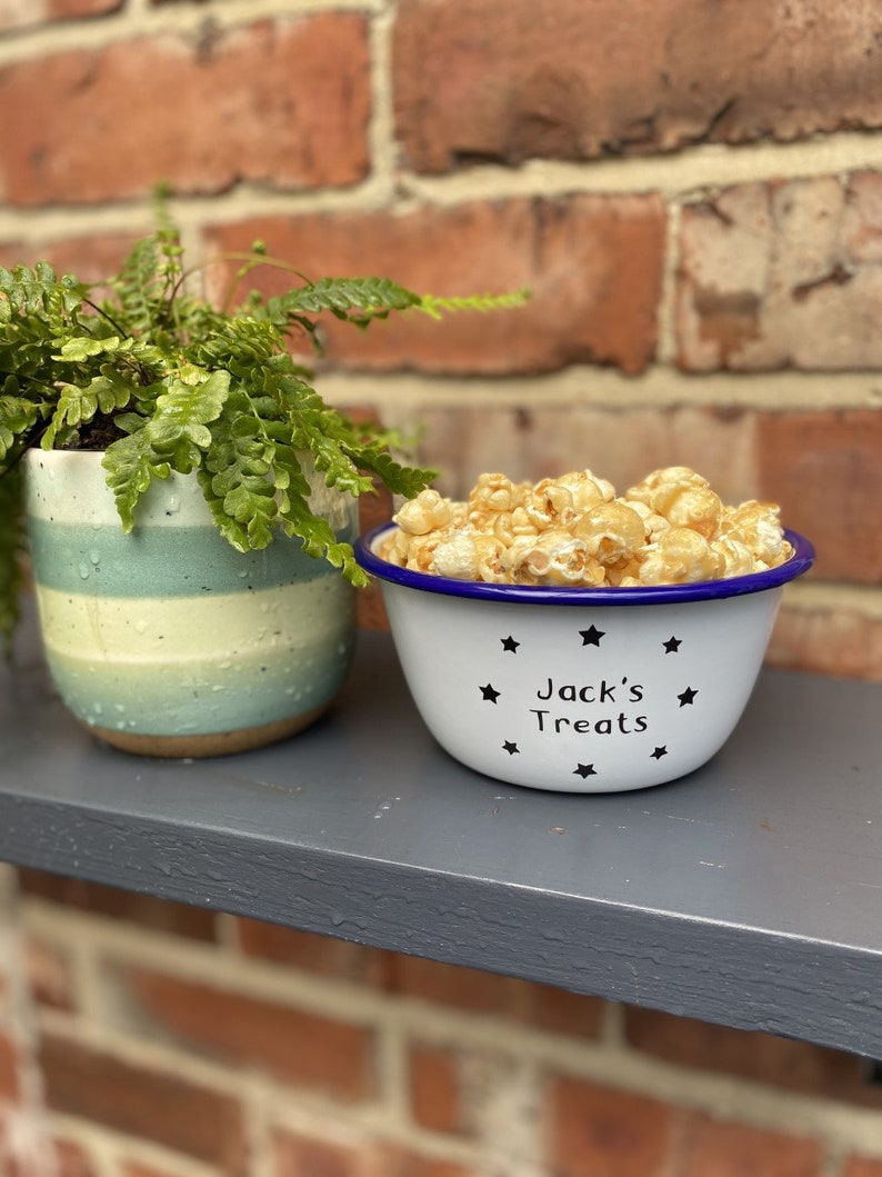 Personalised Treat Bowl Enamel Bowl Snack Bowl Gifts Etsy UK