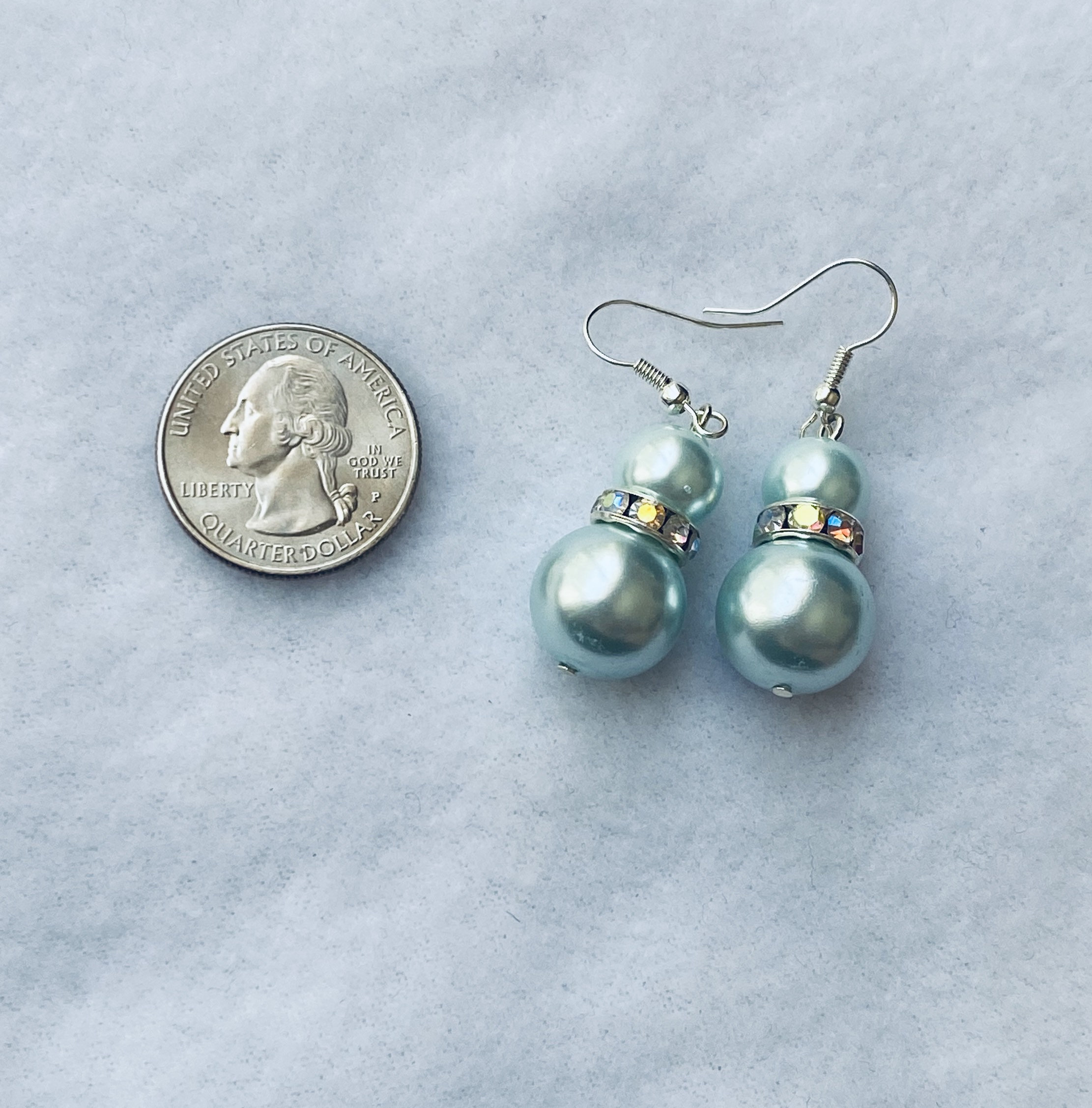 Pendientes azules pendientes de color azul claro pendientes Etsy