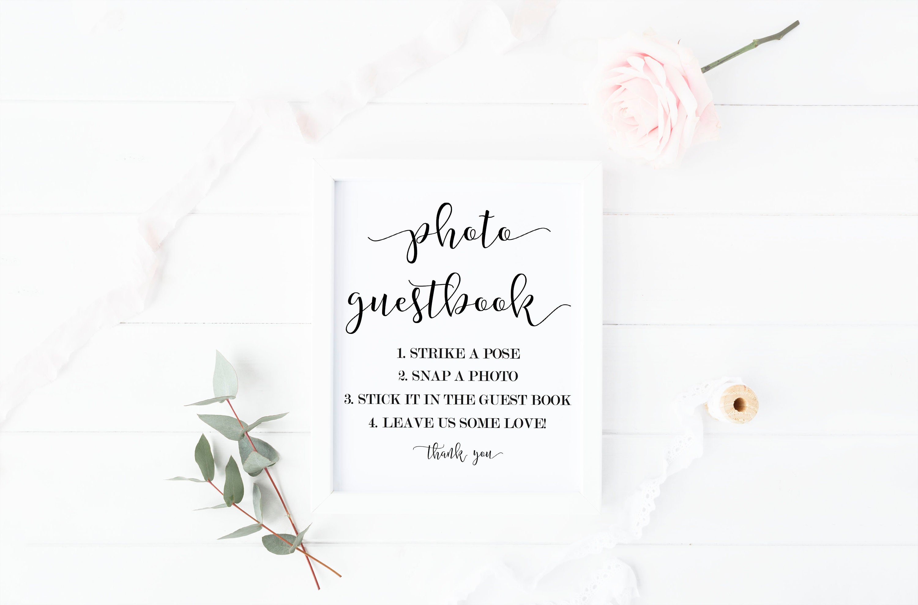 Photo Guest Book Sign Instant Photo Guest Book Sign Guest Etsy