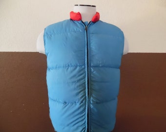 Colete vintage Schott Northern Goose Down NYC masculino médio
