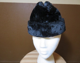 Rare Vintage USSR worker/'s hat,Hat for man,Winter Cap Black,Warm hat,Accessories Retro,Hat with ear flaps,Factory hat,Worker/'s hat,Rare hat