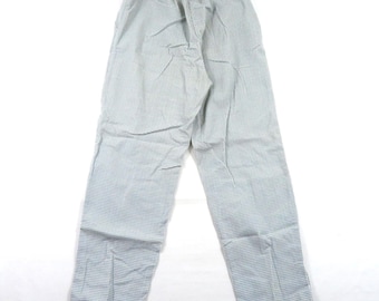 Damen Jantzen Hahnentritt Hose Blau Weiß Tagged 14 Meas 25x29 Made in USA 1970er Jahre