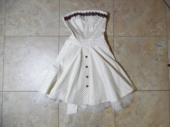 b darlin dresses black and white B.Darlin White & Black Prom Dress, Size