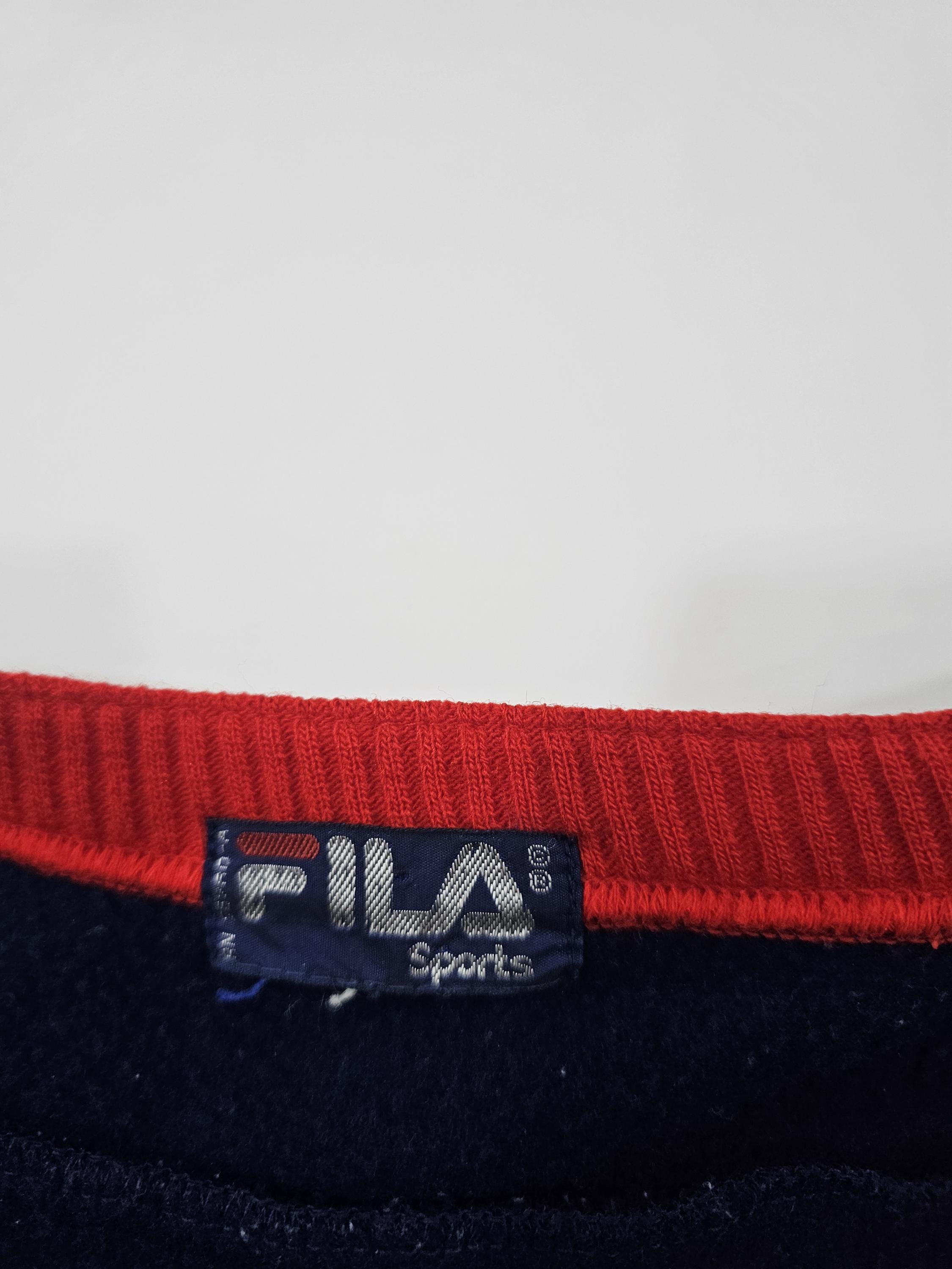 70s/80s FILA Knit Jacket, Blue, Embroidered Logo Sz L - Etsy