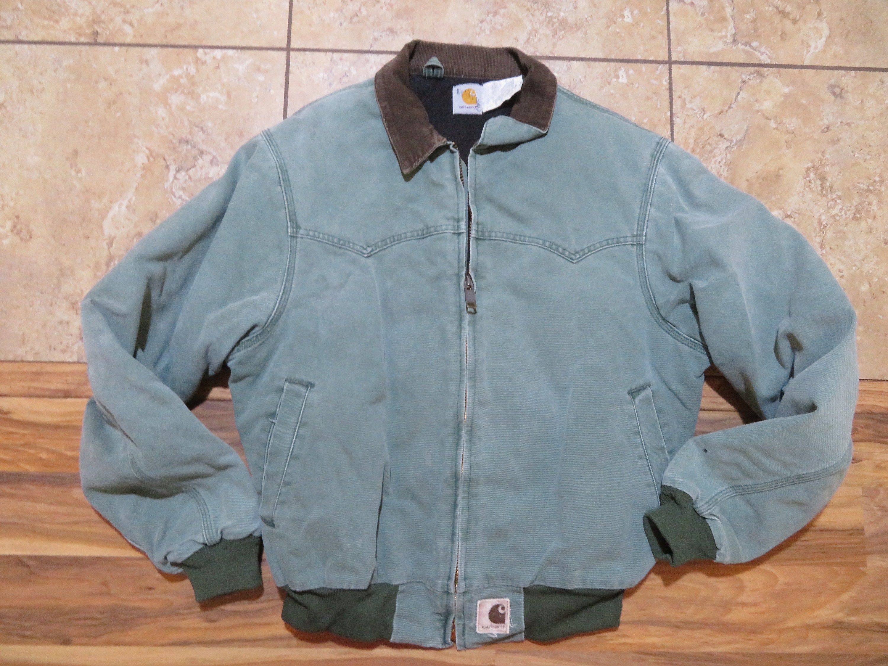 Vintage Carhartt JQ2394 Lined Work Coat Western-style Yoke Vintage Carhartt JQ2394 Lined Work Coat Western-style Yoke