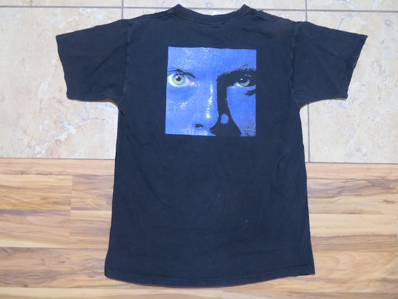 ★KIRSH★ Uni Vintage Graphic Man to Man Melange Blue Vintage-wash Cotton Graphic T-shirt For Men | J.Crew