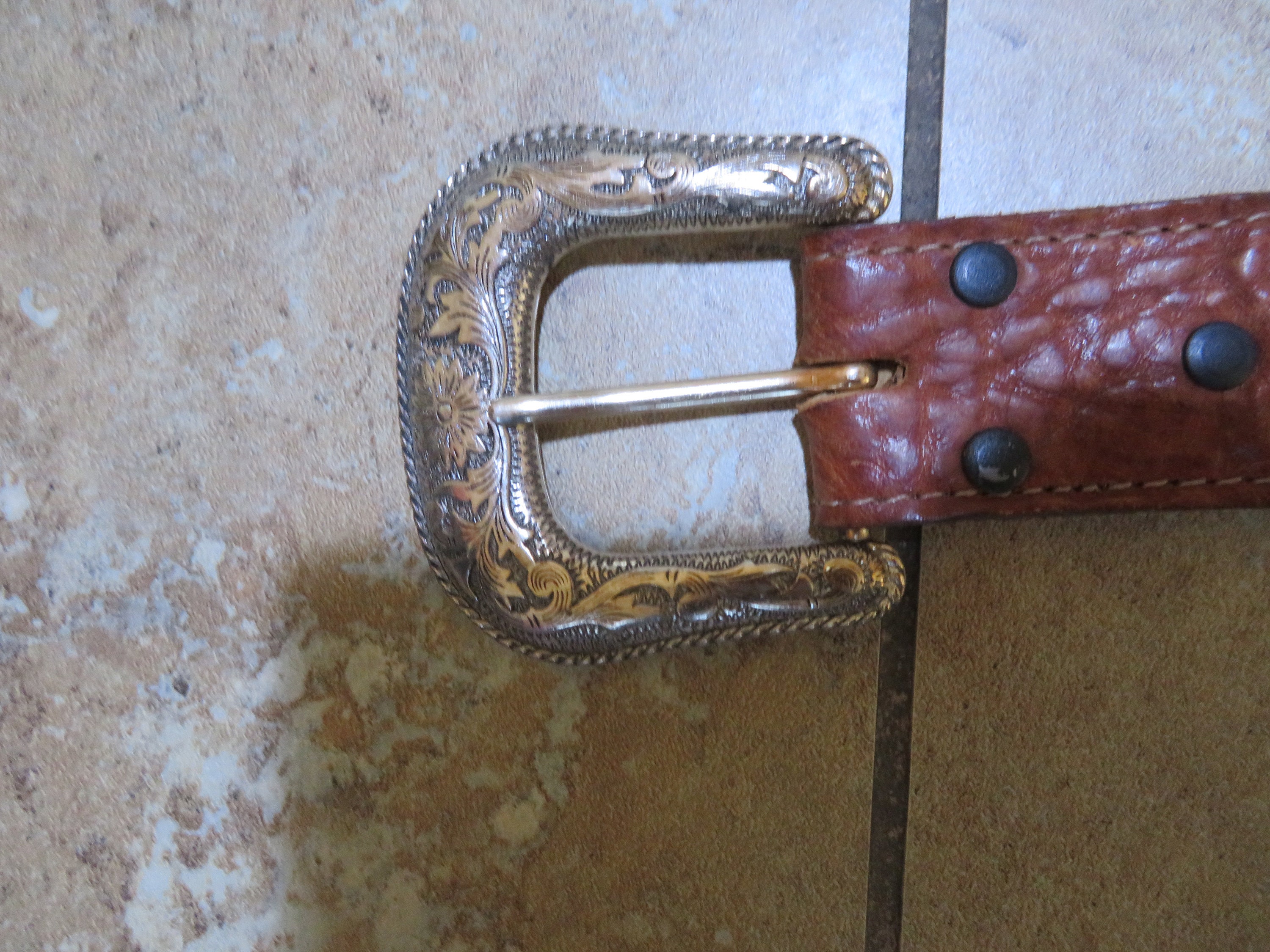 Wrangler Western Design Leather Belt 34/85 6904 29 Total