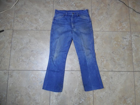 VTG 1970s Maverick Denim Blue Cowboy Jeans USA Ma… - image 1