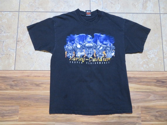 【Harley-Davidson】Vintage Jersey Tシャツ Vintage 80s Jerzees Tag HARLEY DAVIDSON Bike Shop T Shirt 50