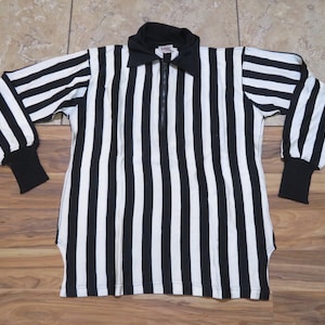Vintage 1940s/50s Sand Knit Referee Style Striped Durene Jersey