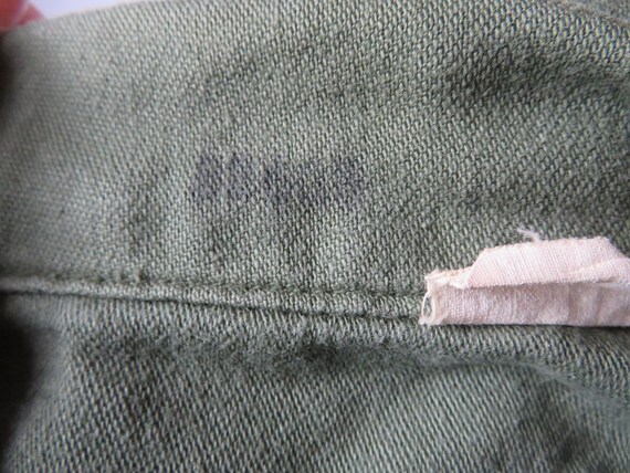 Vintage Military Cotton Sateen Uniform Shirt Viet… - image 7
