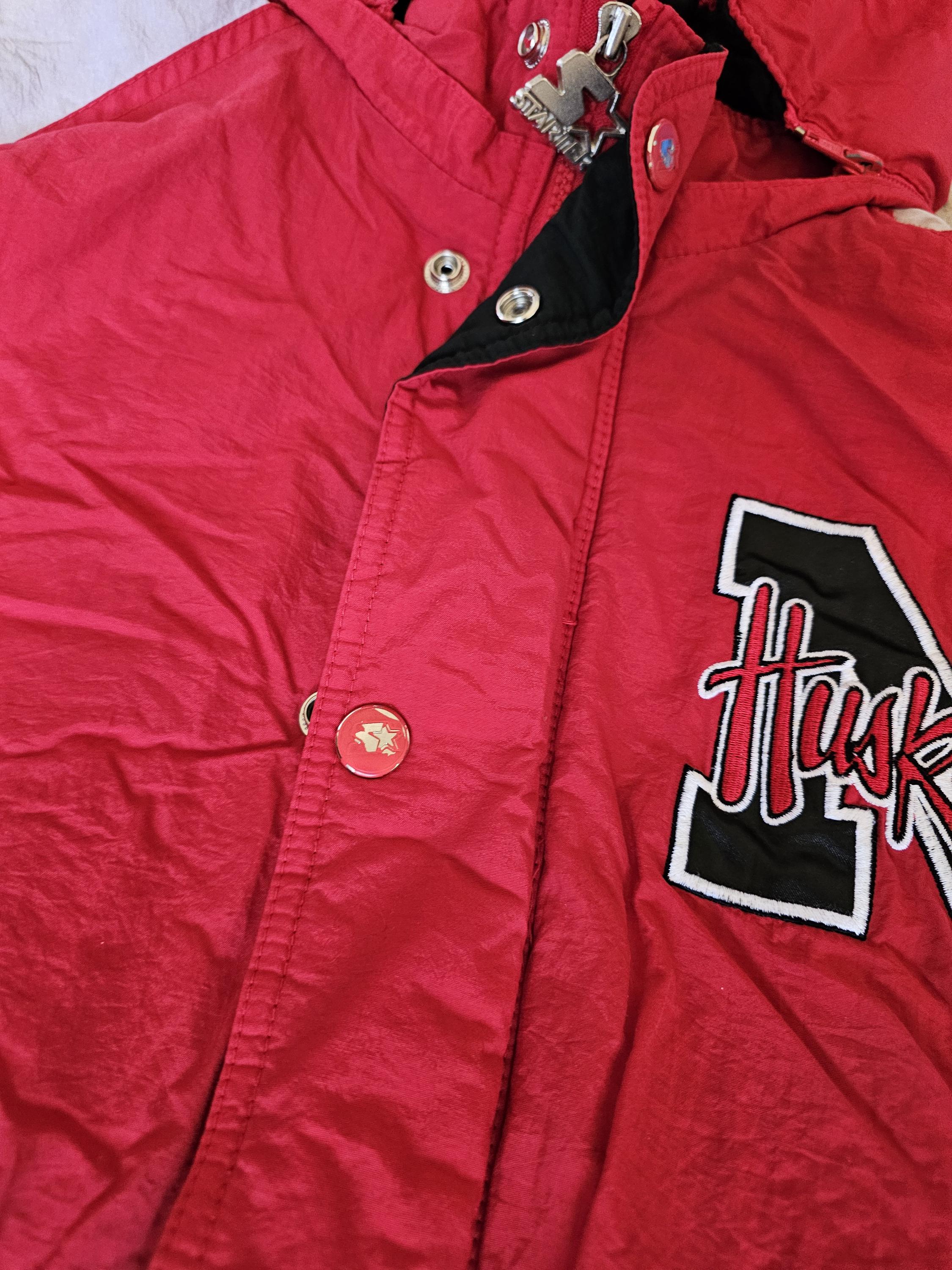 Vintage Starter Brand NEBRASKA Jacket Cornhuskers Quilt