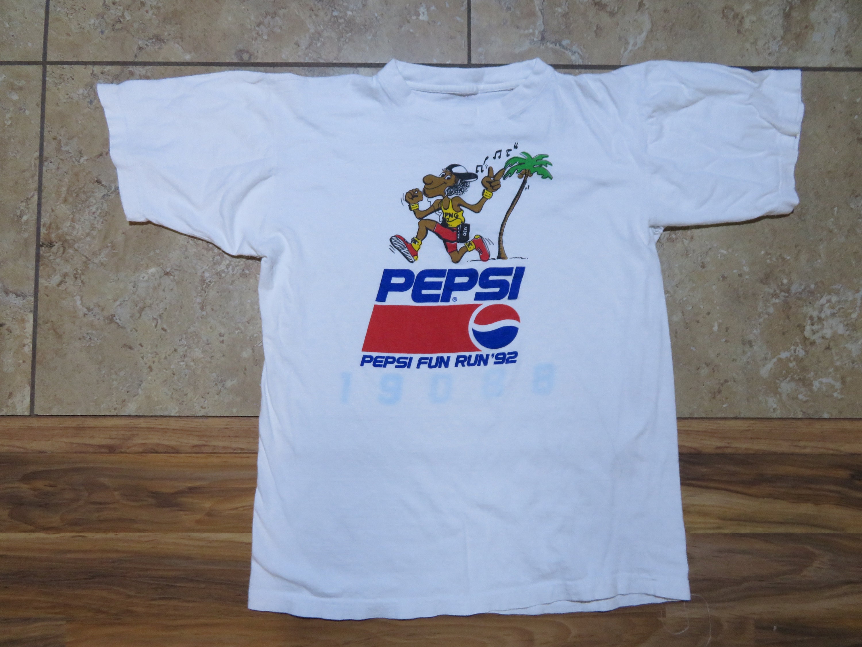 Vintage PEPSI Fun Run '92 Souvenir T-shirt Papua New Guinea