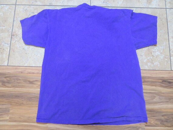 Vintage EEYORE T-Shirt  Purple Blue Gold Pooh Sz … - image 2