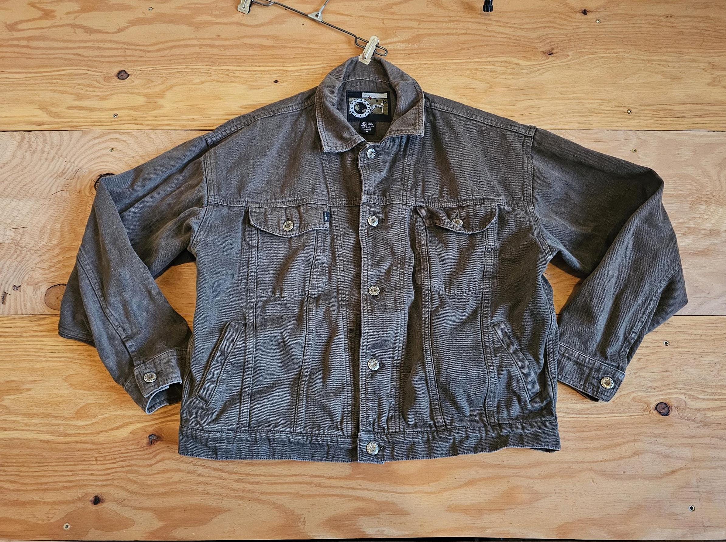 Vintage 90s Two Star Dog Hemp and Cotton Green Color Denim Style 