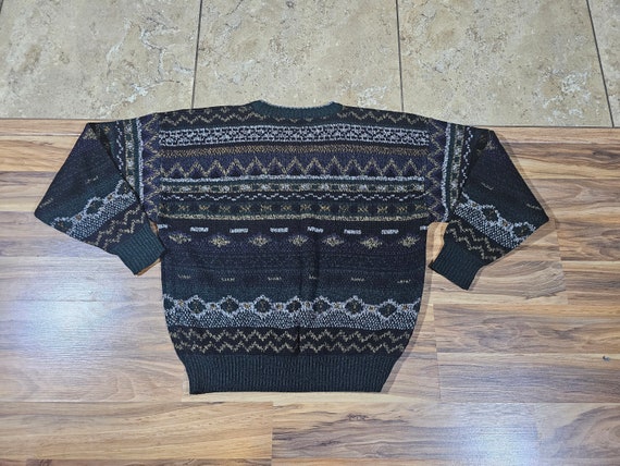 Vintage 1990s Stefano Man Men's Geometric Sweater… - image 2