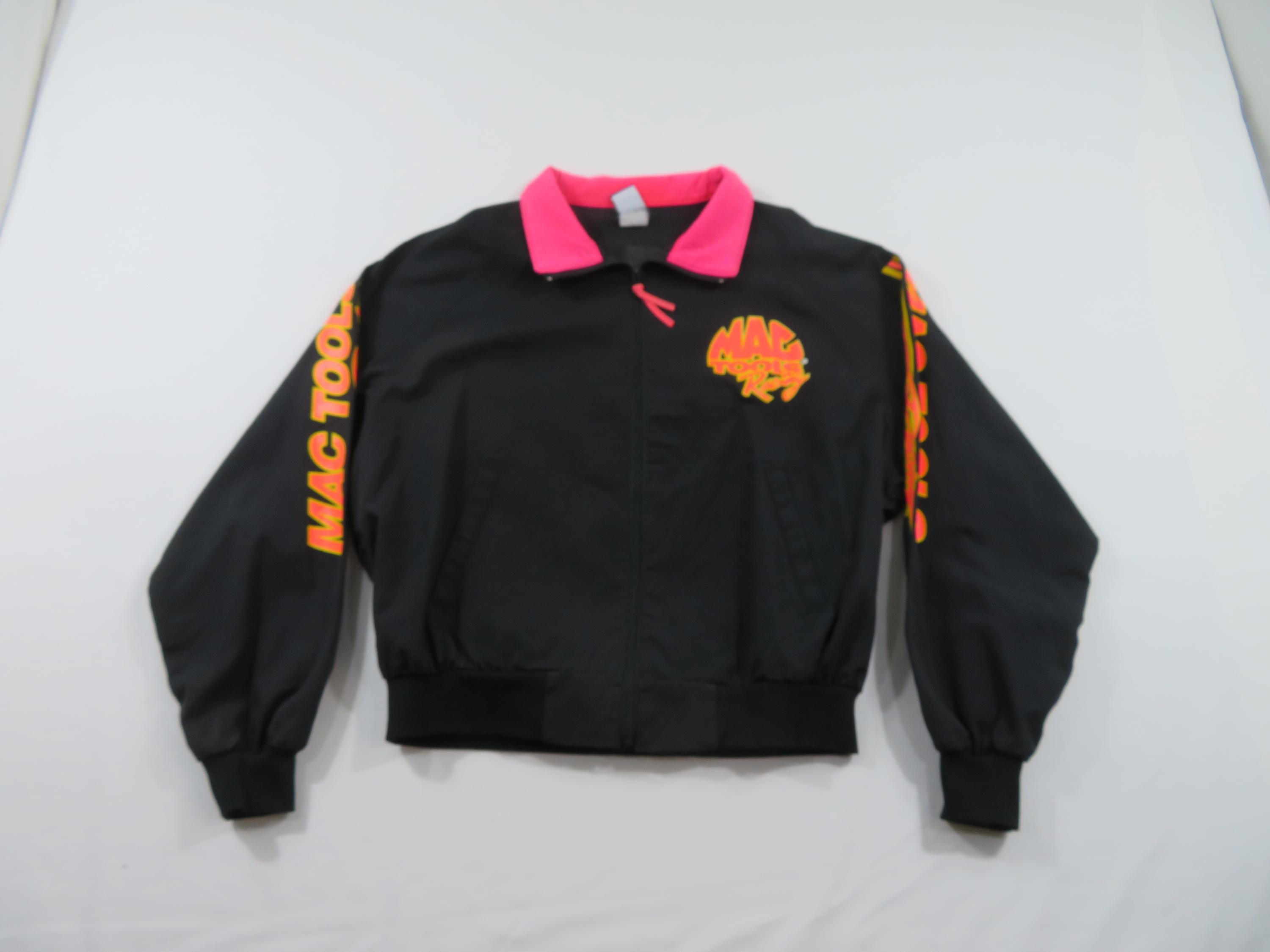 Mac Tools Racing Windbreaker Bomber Black Jacket Sz XL 1990s - Etsy