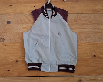Coupe-vent léger Mega Sport avec fermeture éclair intégrale, gris, taille L Années 70/80