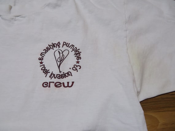 トップス smashing pumpkins rock invasion 93-94T Siamese Dream T-Shirt Smashing Pumpkins Rock Invasion '93