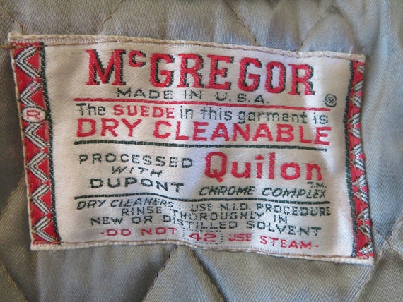 Vintage McGregor Suede Pharaoh Jacket with Wool S… - image 5