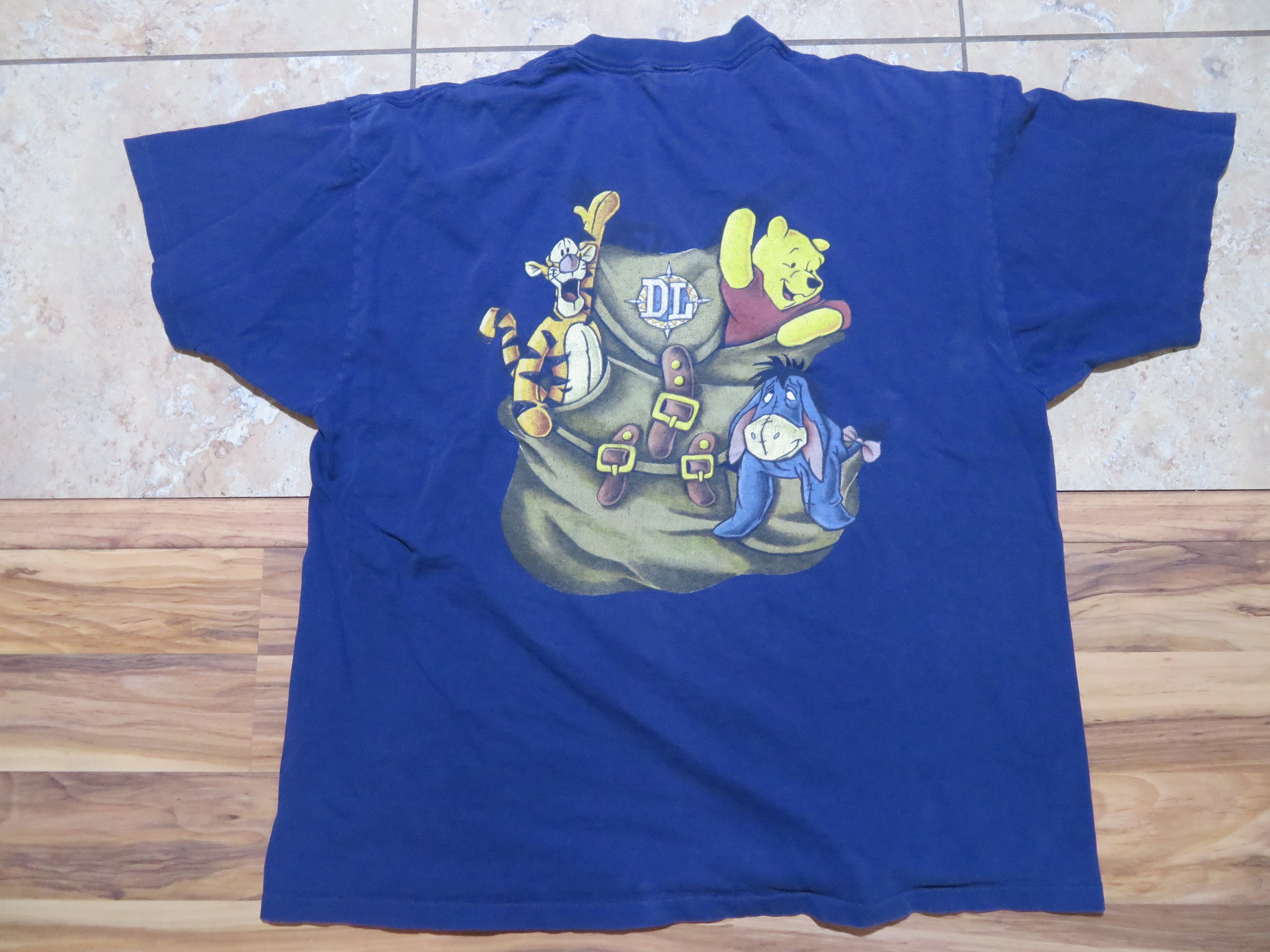 vintage Disney Tシャツ　プーさんイーヨー両面プリント　USA ヴィンテージ ディズニーランド ティガー プーさん イーヨー T