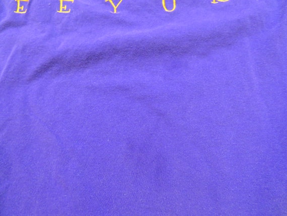 Vintage EEYORE T-Shirt  Purple Blue Gold Pooh Sz … - image 4