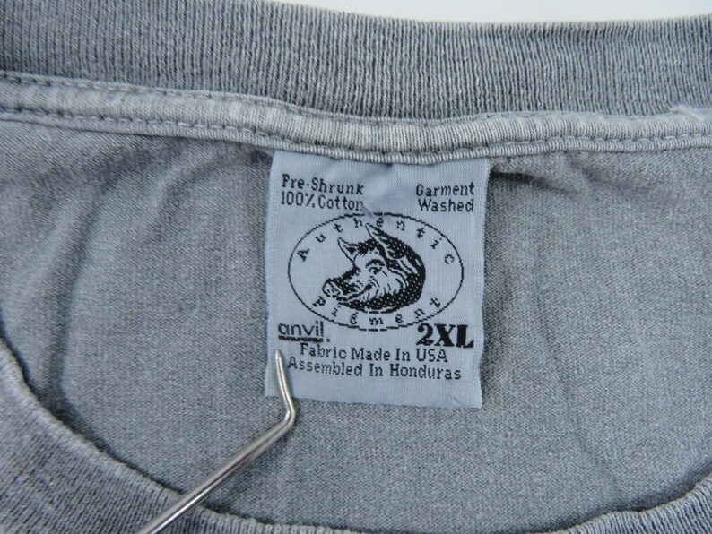 Fender Guitars Gray T-shirt Sz 2XL 1990s image 4