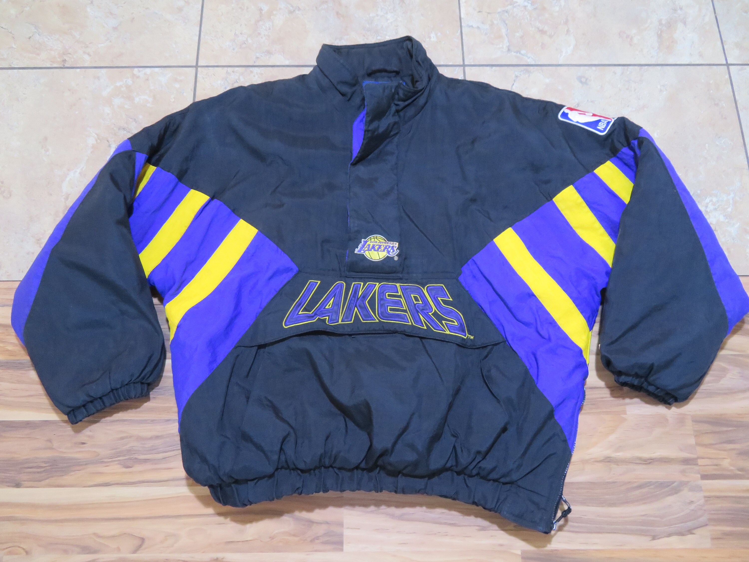 Rare Vintage Black/Crème Varsity Lakers Jacket for Sale in