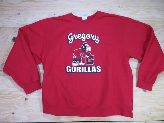 Vintage Gregory Gorillas Ape Graphic Red White Bl… - image 1