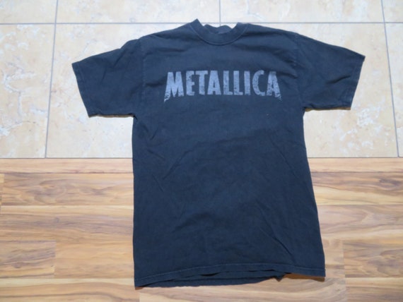 メタリカ スカル レベル ロック Tシャツ 両面グラフィック
