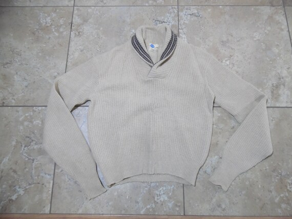 Vintage 1940s/1950s Pilgrim Sears Roebuck Wool Blend Knit Shawl 
