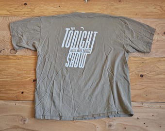 Vintage 90s the Tonight Show Jay Leno T-shirt Size L - Etsy