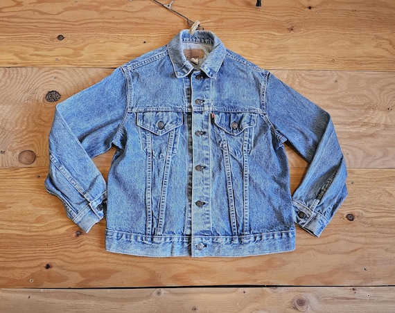 Vintage 80s LEVIS 70505 Jean Denim Jacket Trucker Medium