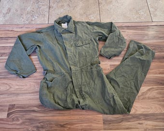 パンツ Dead Stock 80's US ARMY COVERALL OG-107 Vintage Type 1 Military Coveralls Cotton Sateen OG 107 Made