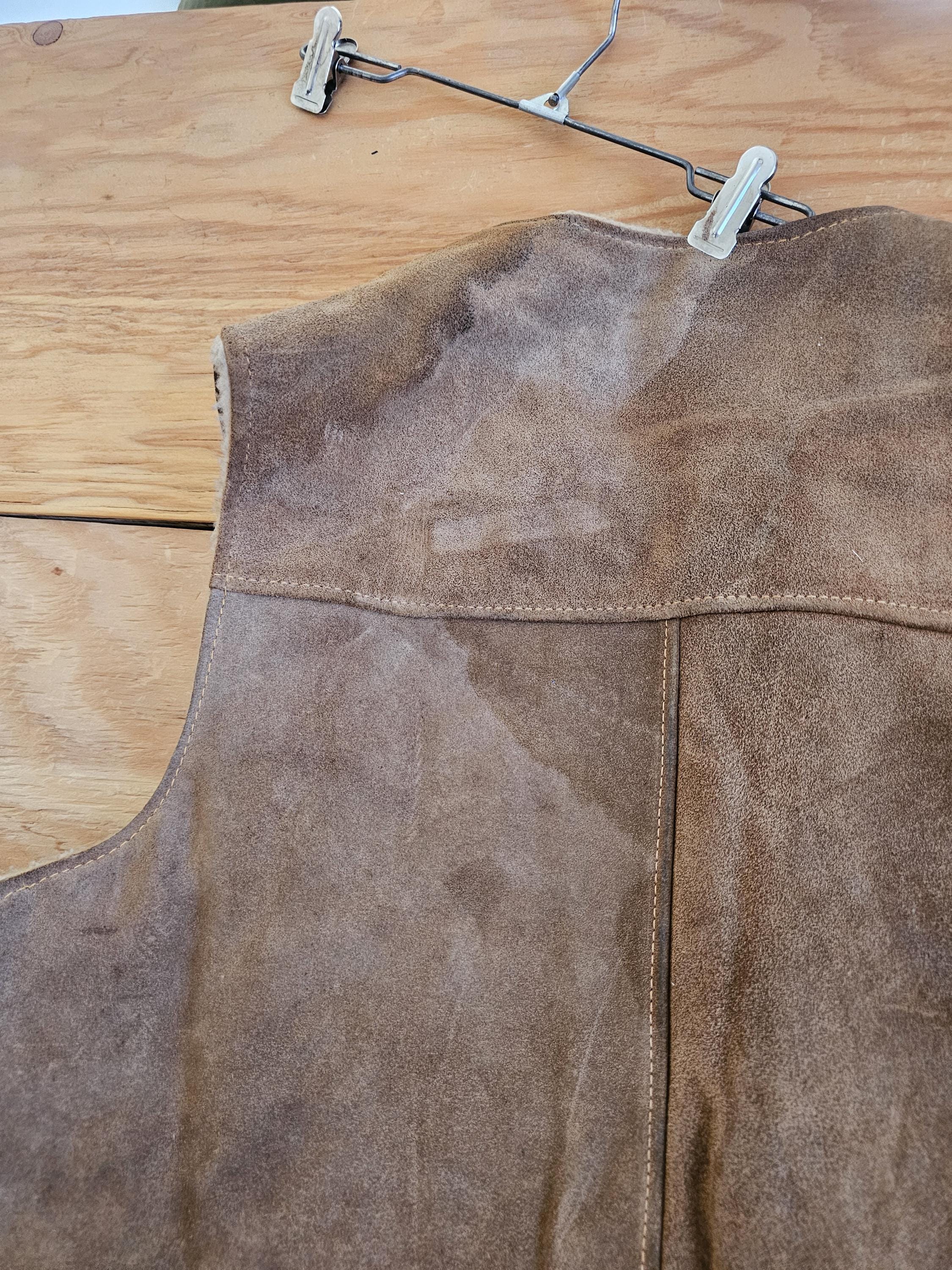 Vintage Schott Rancher Western Styling Suede Leather Outerwear