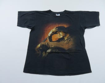 Vintage 90s Tim Mcgraw Double Sided Graphic Black Cotton T Shirt