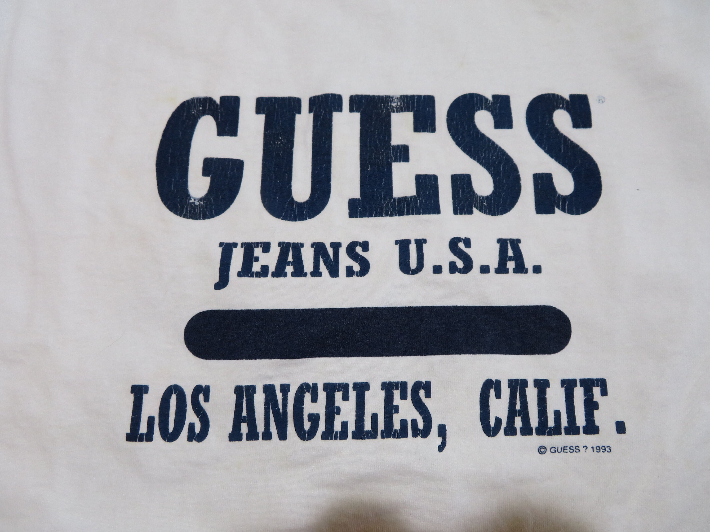 Logo top guess jeans