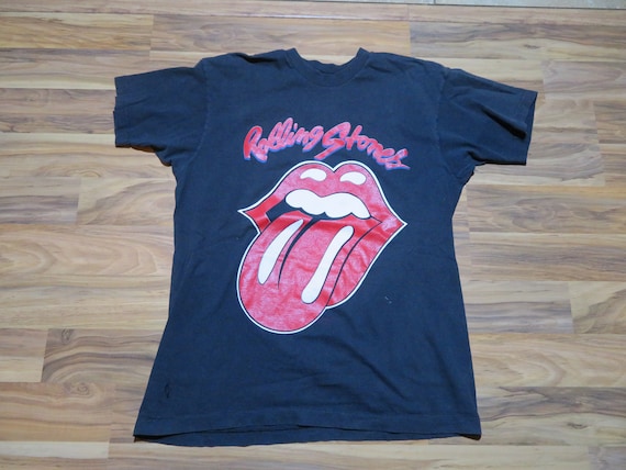 Vintage Rolling Stones Voodoo Lounge Black T-shirt Sz XL Rock Band
