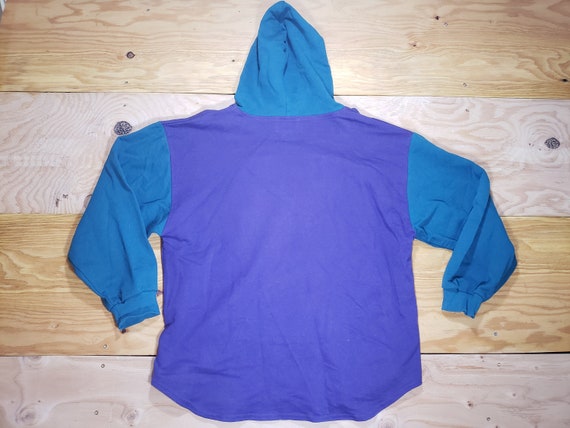 Vintage EBGB Sportswear Color Block Hooded Sweats… - image 3