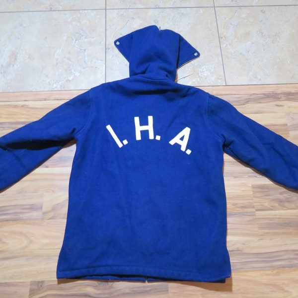 Letterman Jacket With Zipper Hood Etsy