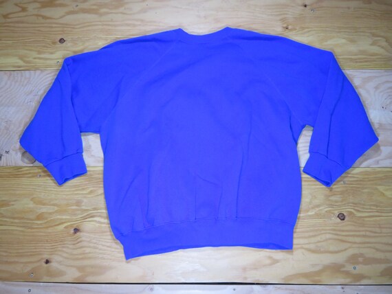 Vintage Old Habits Blue Sweatshirt Sweater 50/50 … - image 3