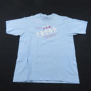 Arizona Commit to Kinder Links to Future Blau T-Shirt Sz XL 1980er Jahre M10
