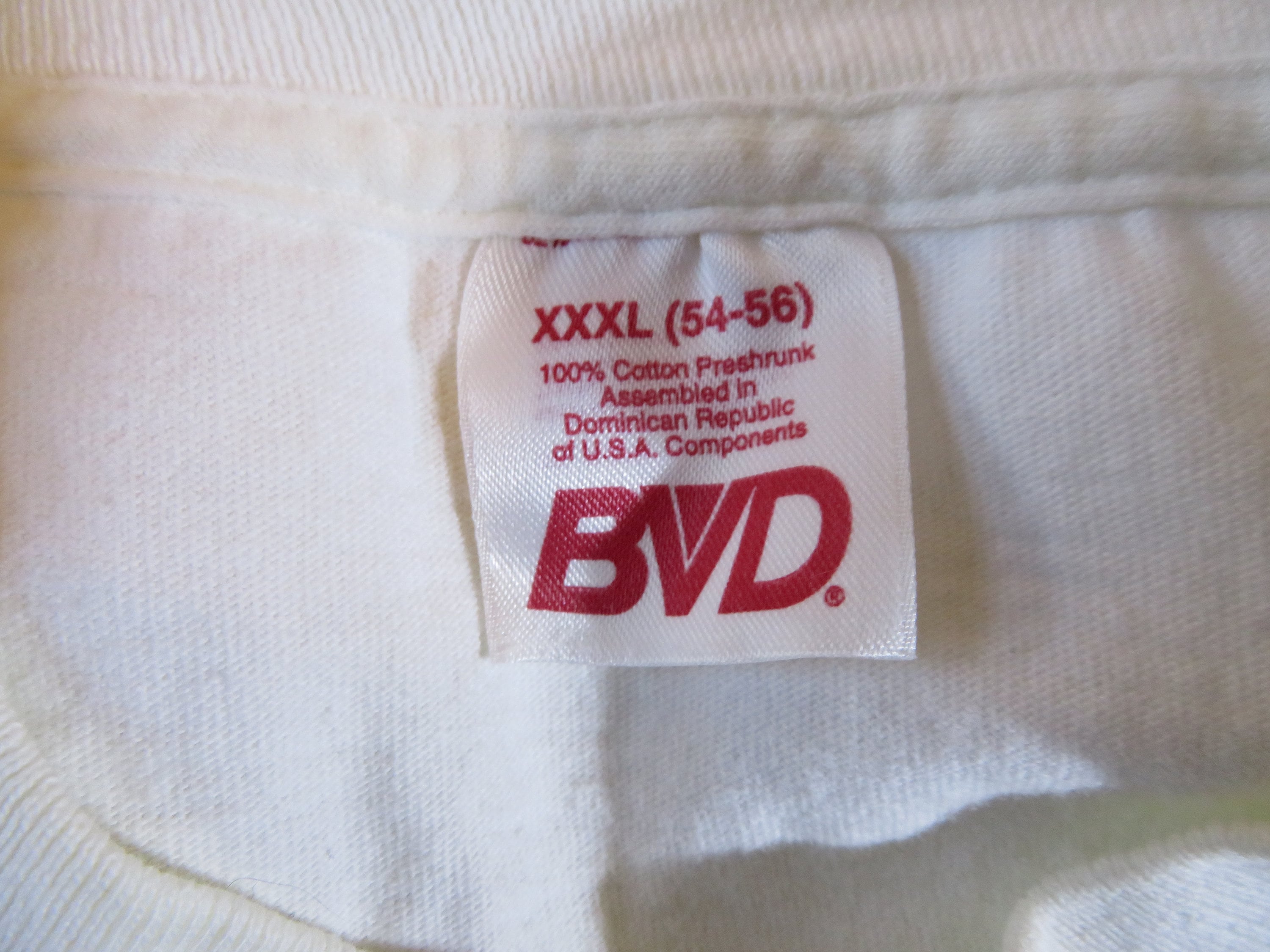Vintage Plain Blank Pocket T-shirt Minimalistic White BVD