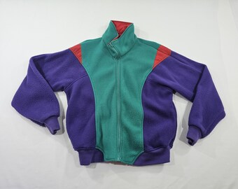 Vintage WOOLRICH Fleece Jacket Medium 90's Woolrich Made in Usa