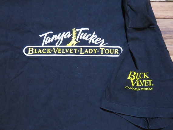 Vintage Tanya Tucker Black Velvet Lady Tour T-shi… - image 2