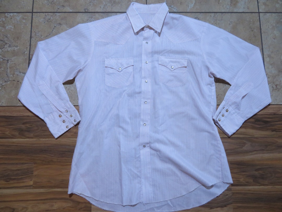 Vintage Wrangler Plaid Western Pearl Snap Shirt Cowboy Fit X-long