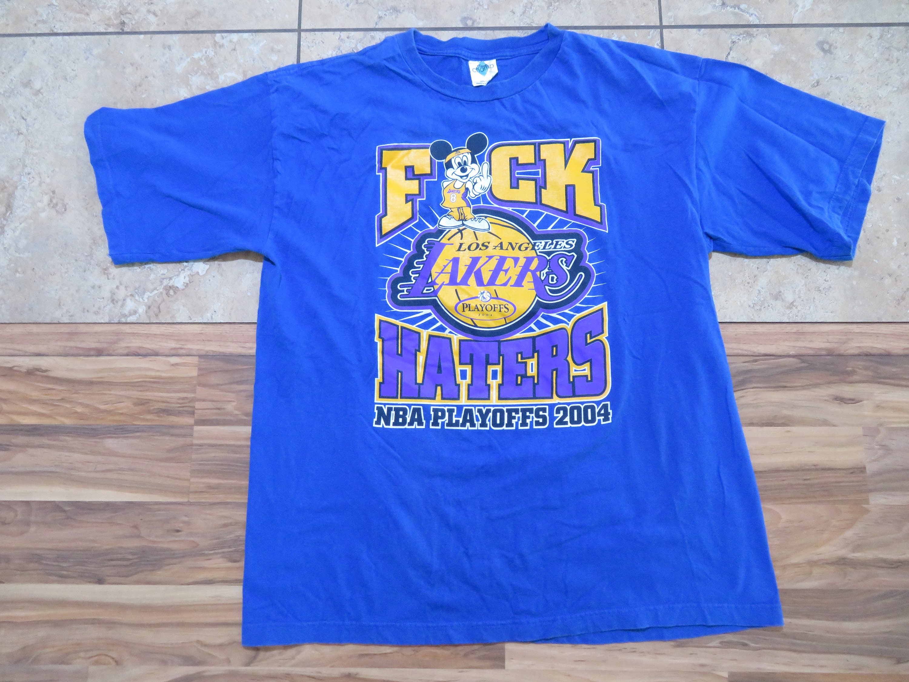 New Mens UNK NBA Los Angeles Lakers Life Off Short Sleeve T-Shirt Tee Size  L