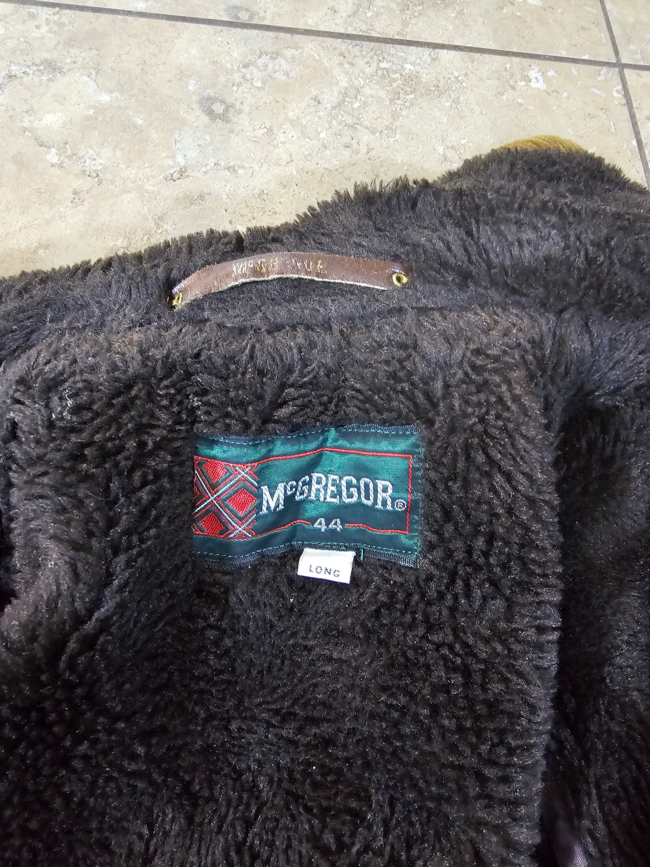 Vintage Mcgregor Corduroy Brown Car Coat Jacket Zip Out