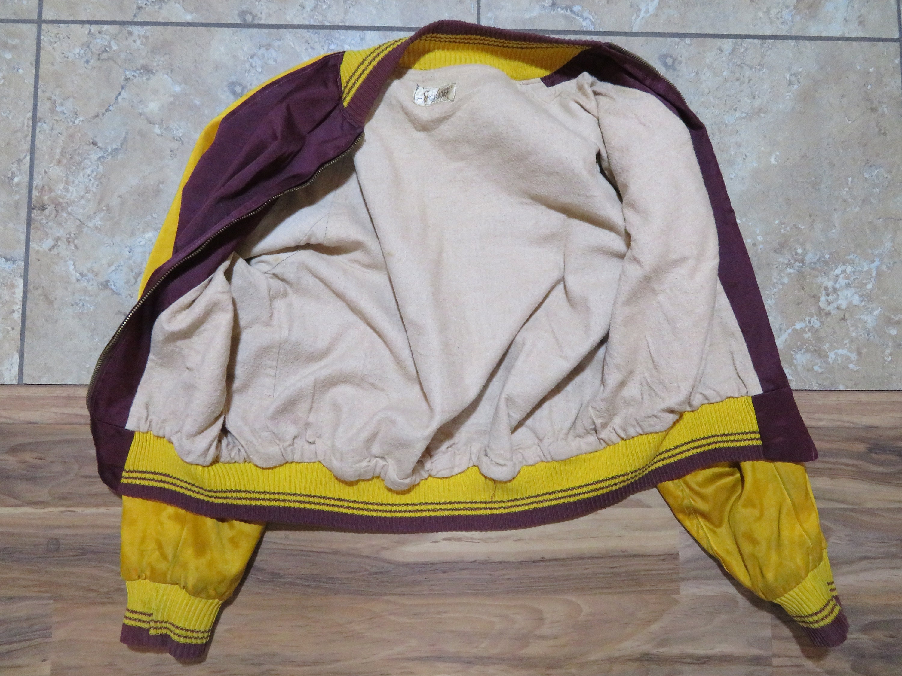 Vintage Blank Satin Baseball Style School Jacket Sportswear - Etsy