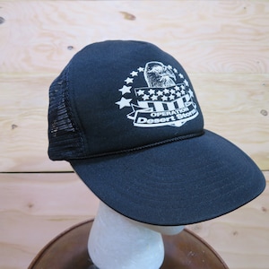 Vintage Operation Desert Storm Eagle Stars Graphic Black White Trucker Baseball Hat Cap One Size Snapback Golf Rope Mesh Back